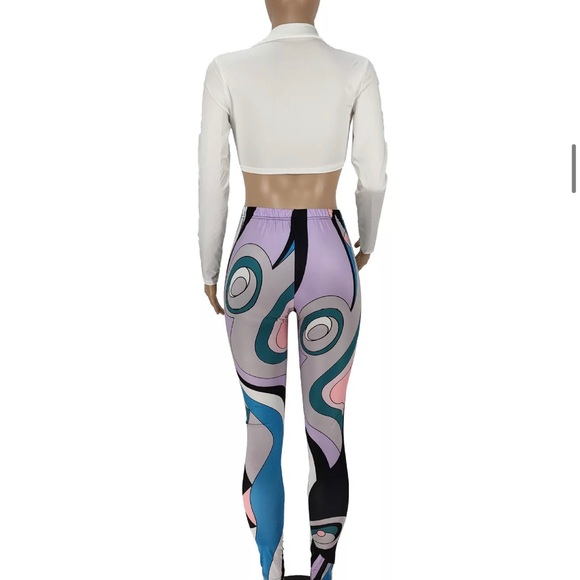 Tye me up top & Striped Leggings - Picture 11 of 13